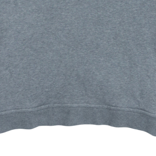 Nike Men's Grey Pullover Hoodie Small Graphic Print Logo