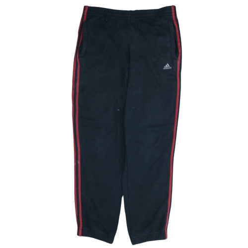 Adidas Mens Black Small Fleece Sweatpants Joggers