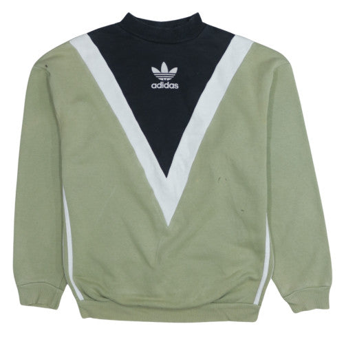 Adidas Women’s Green Sweatshirt Size 6 Logo Retro Pullover