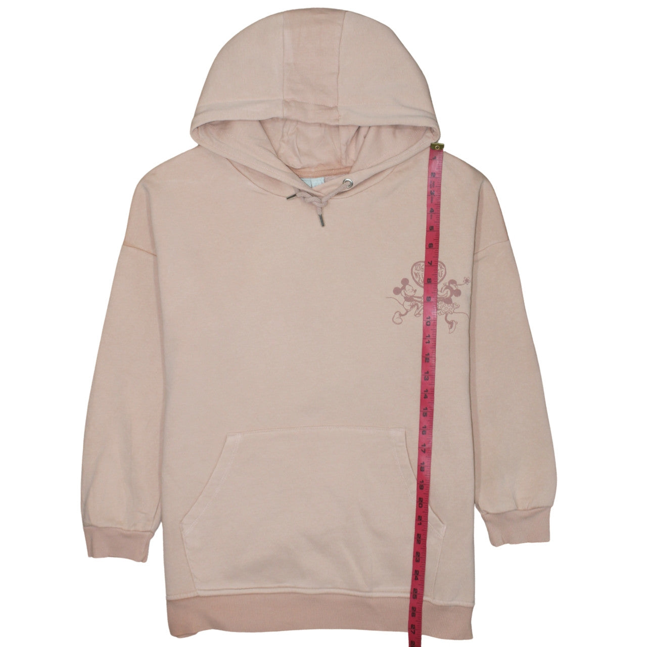 Primark Women Beige Disney Mickey & Minnie Pullover Hoodie 2XS Organic Cotton