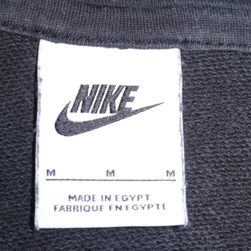 Nike Womens Black Pullover Hoodie Medium Graphic Logo Sweatshirt