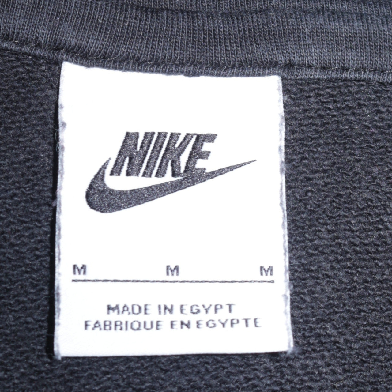 Nike Womens Black Pullover Hoodie Medium Graphic Logo Sweatshirt