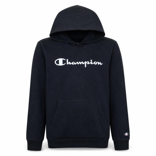 Champion Boys Black Pullover Hoodie 13-14 Years Logo Fleece Sweatshirt