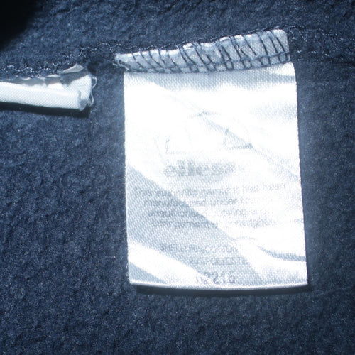 Ellesse Men's Blue Pullover Hoodie M Logo Fleece Sweatshirt