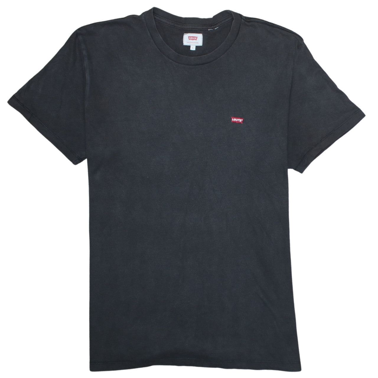 Levi's Men's Black Cotton Crew Neck T-Shirt Size L