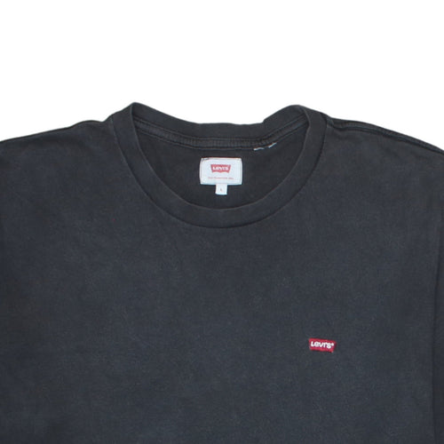 Levi's Men's Black Cotton Crew Neck T-Shirt Size L