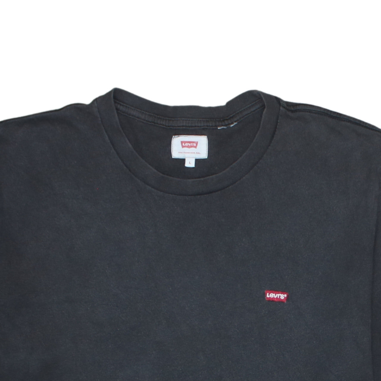 Levi's Men's Black Cotton Crew Neck T-Shirt Size L