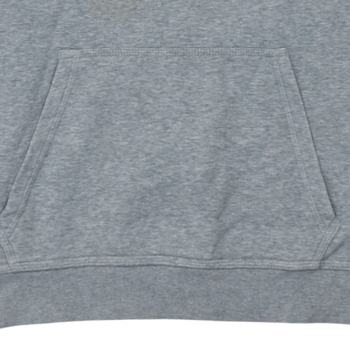Nike Men's Grey Pullover Hoodie Medium Classic Logo Style