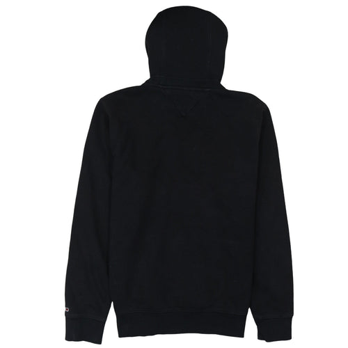 Tommy Jeans Men's Black Pullover Hoodie M Embroidered Logo