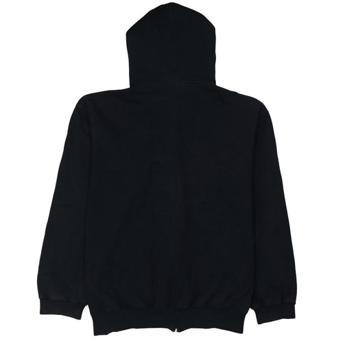 Champion Men's Black 2XL Full Zip Hoodie Cotton Fleece