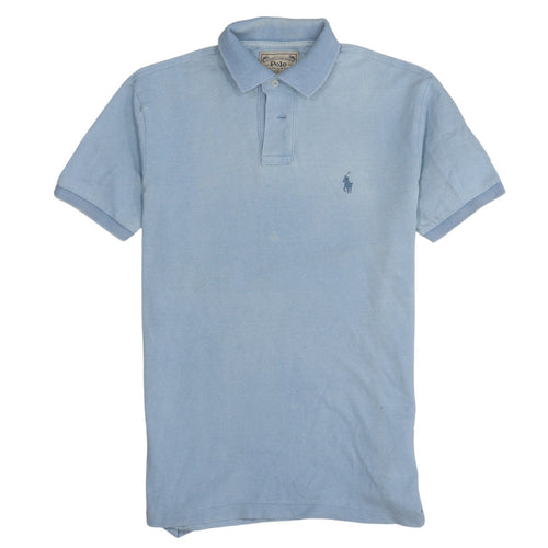 Ralph Lauren Men’s Blue Custom Slim Fit Cotton Polo Shirt Size S