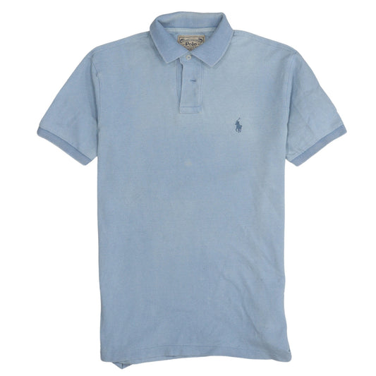 Ralph Lauren Men’s Blue Custom Slim Fit Cotton Polo Shirt Size S