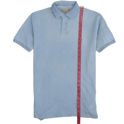 Ralph Lauren Men’s Blue Custom Slim Fit Cotton Polo Shirt Size S