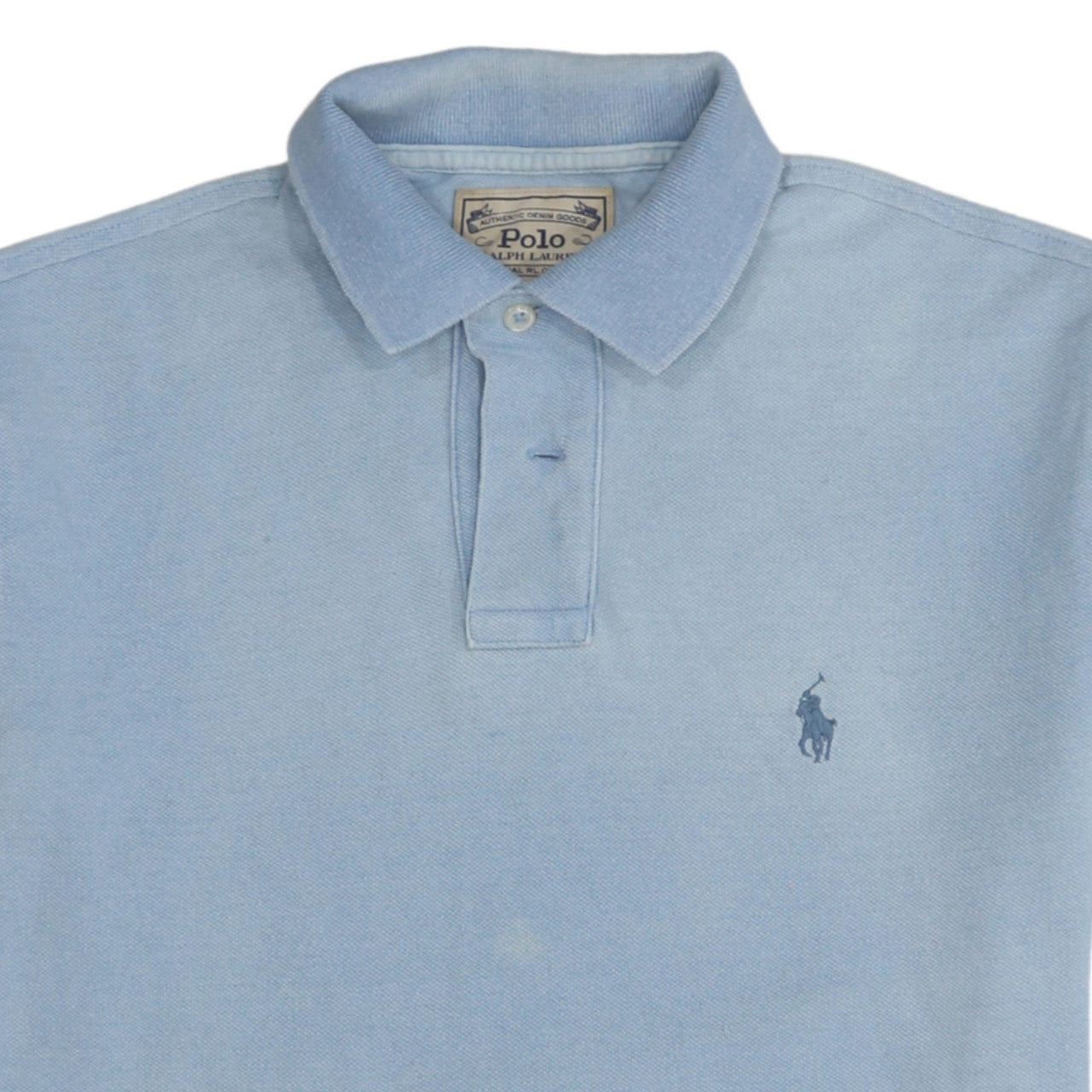Ralph Lauren Men’s Blue Custom Slim Fit Cotton Polo Shirt Size S