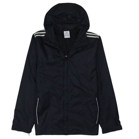 Adidas Men's Black M Windbreaker Hooded Sports Jacket