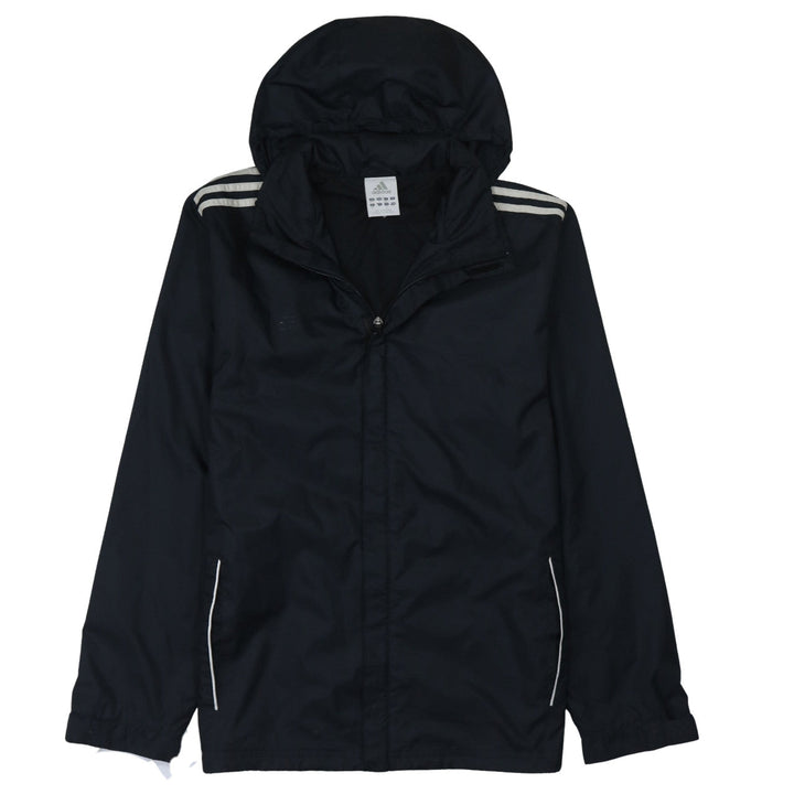Adidas Men's Black M Windbreaker Hooded Sports Jacket
