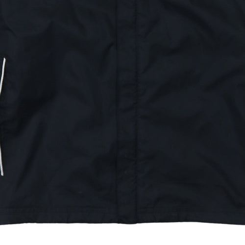 Adidas Men's Black M Windbreaker Hooded Sports Jacket