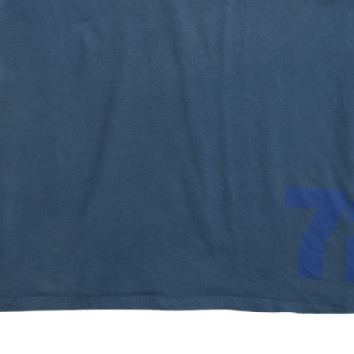 Nike Men's Blue Graphic Print Crew Neck Athletic T-Shirt Medium