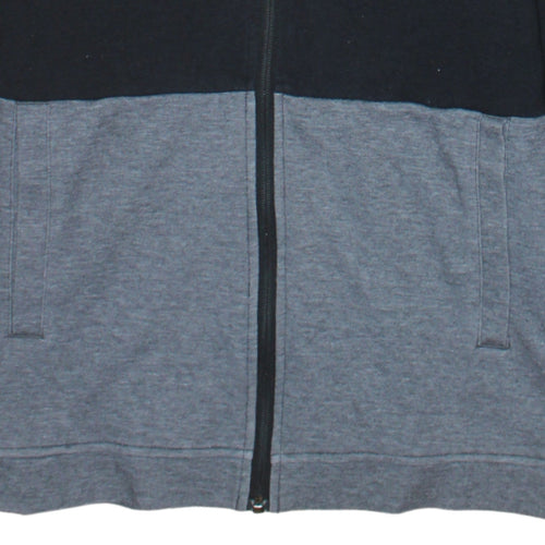 The North Face Boys Black Grey Full Zip Hoodie XL Cotton Blend Casual
