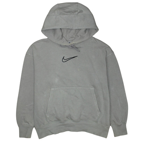 Nike Women’s Grey Pullover Hoodie Small Cotton Blend Casual Sweatshirt