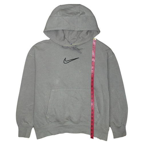 Nike Women’s Grey Pullover Hoodie Small Cotton Blend Casual Sweatshirt