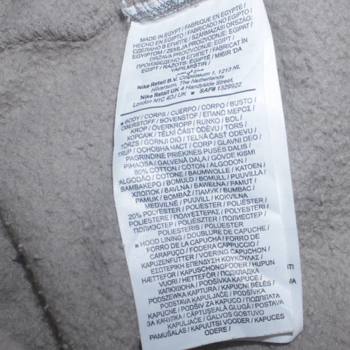 Nike Women’s Grey Pullover Hoodie Small Cotton Blend Casual Sweatshirt