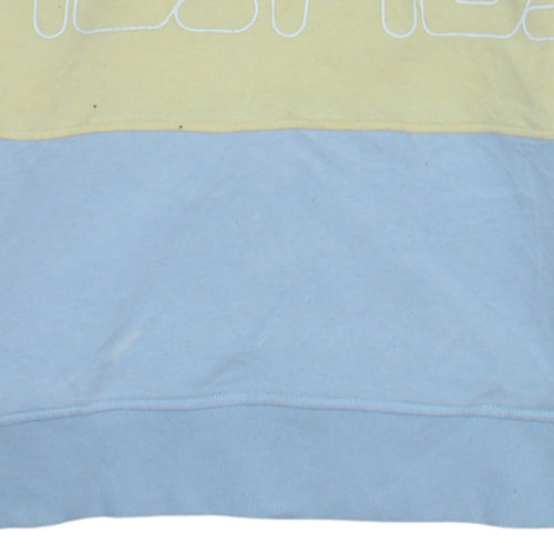 FILA Women Pastel Colourblock Crew Neck Pullover Sweatshirt L