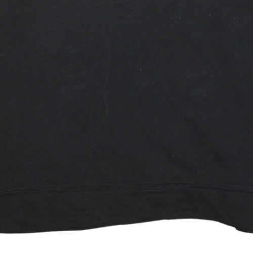 Tommy Hilfiger Men's Black Small Logo Crew Neck Sweatshirt