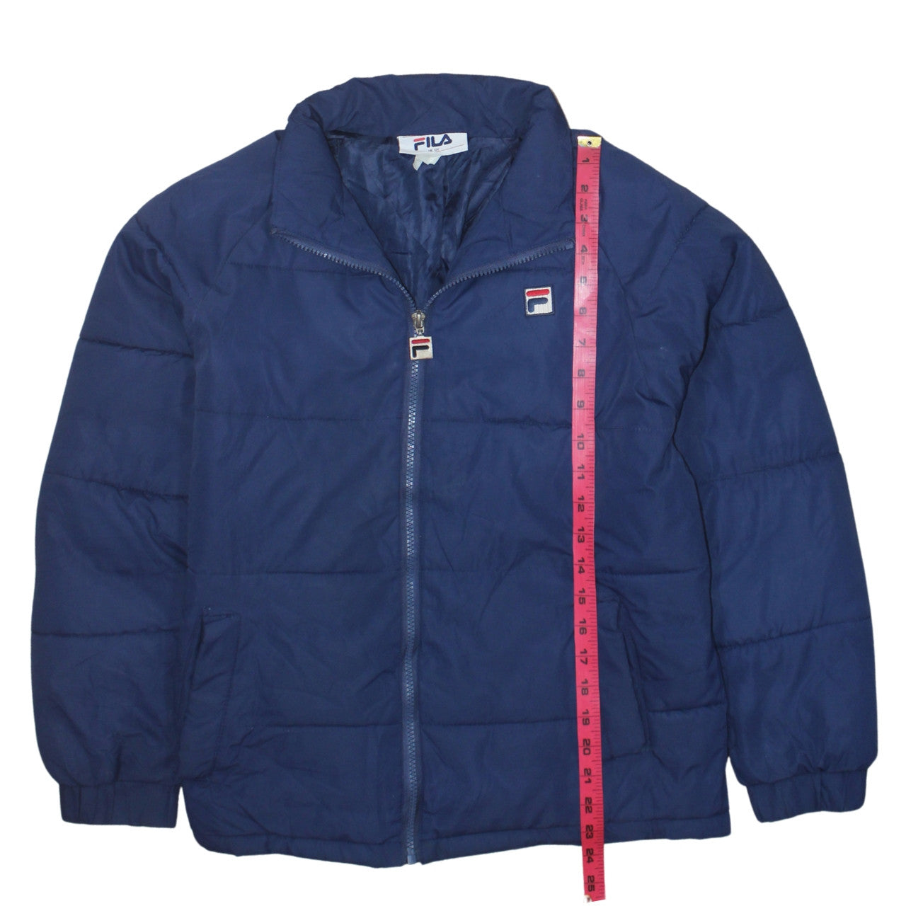 Fila Boys Blue Padded Basic Jacket UK 12 Years Zip Up Winter Coat