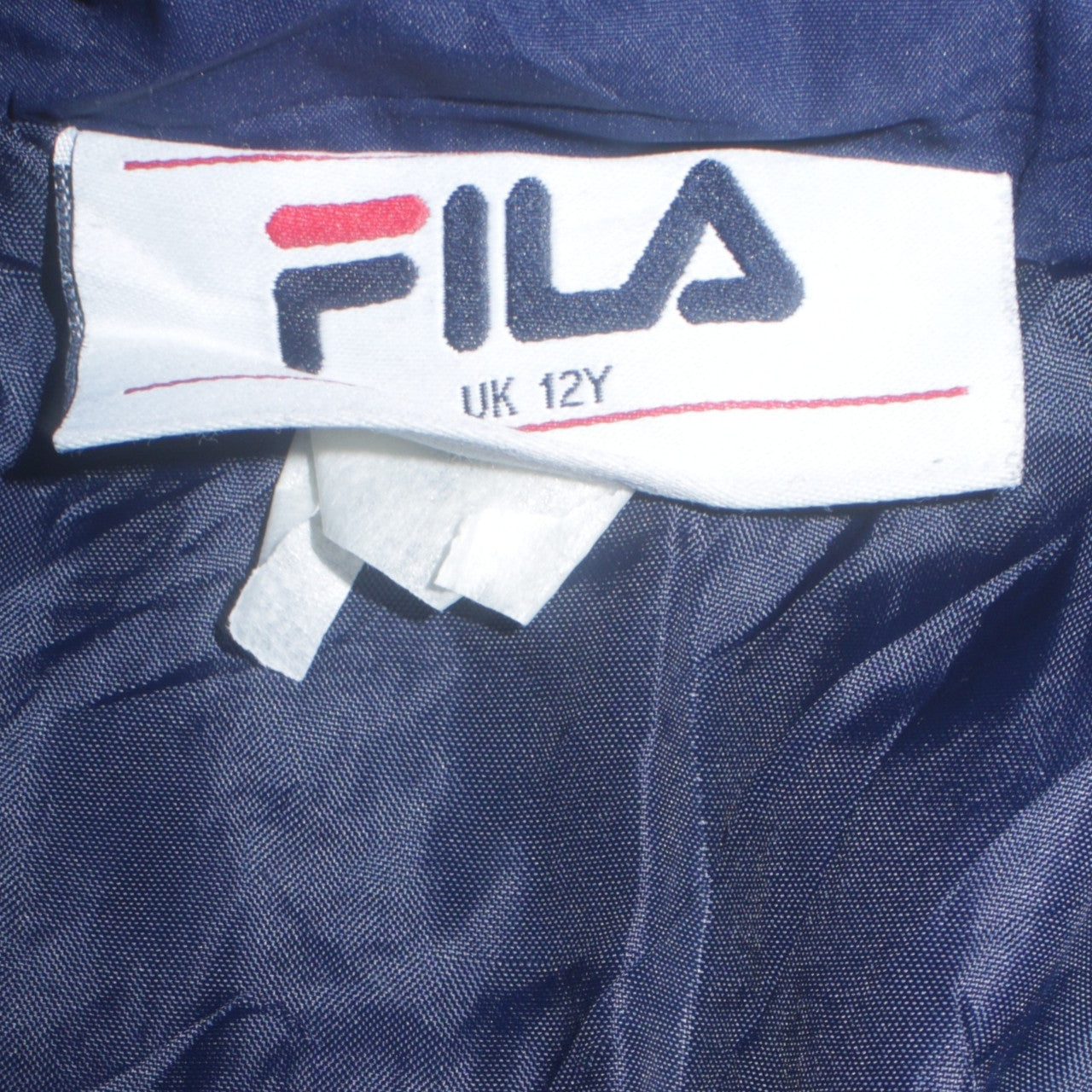Fila Boys Blue Padded Basic Jacket UK 12 Years Zip Up Winter Coat