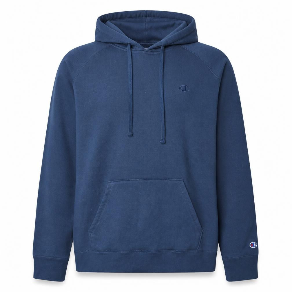 Champion Mens Blue XL Pullover Hoodie Fleece Sweatshirt
