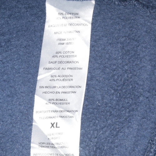 Champion Mens Blue XL Pullover Hoodie Fleece Sweatshirt