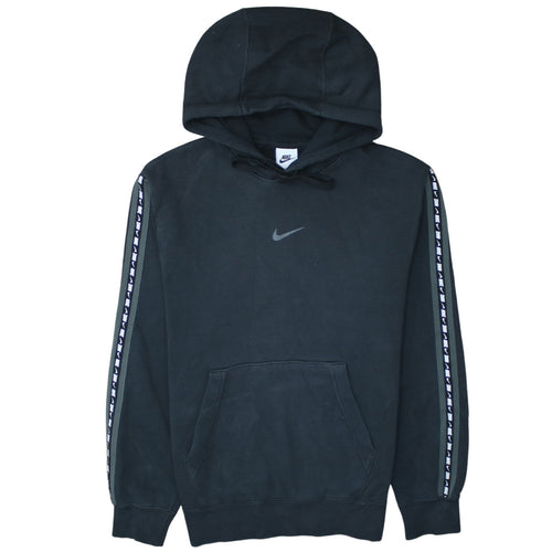 Nike Men's Black XS Pullover Hoodie with Logo Trim