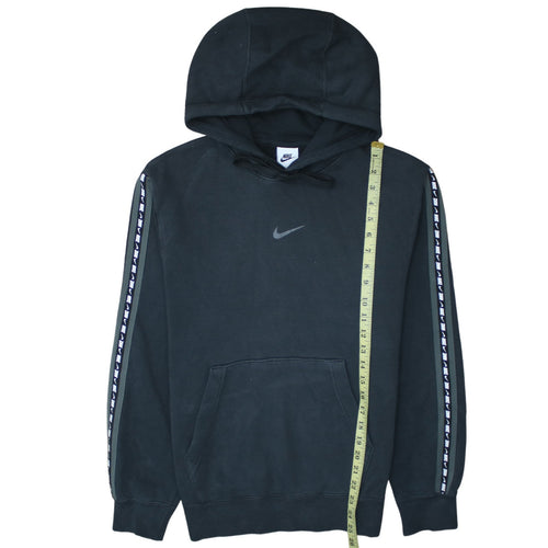 Nike Men's Black XS Pullover Hoodie with Logo Trim