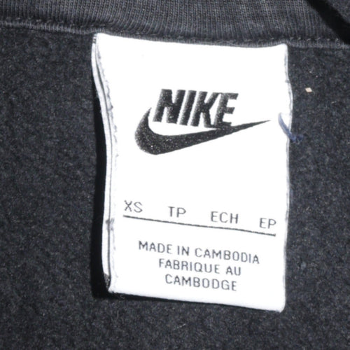 Nike Men's Black XS Pullover Hoodie with Logo Trim