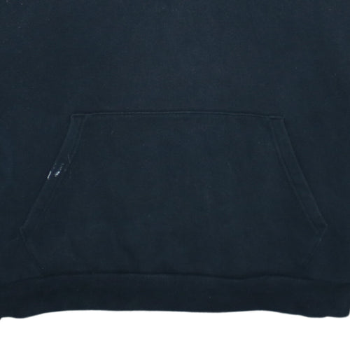Puma Men’s Black Pullover Hoodie 2XL Regular Fit Fleece Logo Sweatshirt