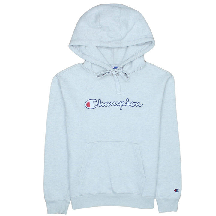 Champion Womens Grey Pullover Hoodie XS Cotton Blend Logo Sweatshirt