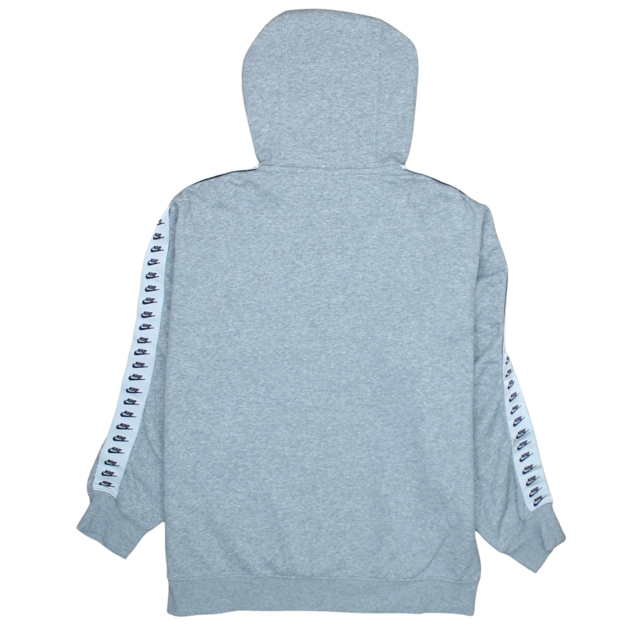 Nike Women's Grey Pullover Hoodie Medium Logo Tape Sleeve