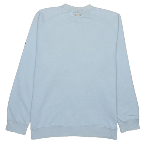 Adidas Men's Blue Embroidered Logo Crew Neck Sweatshirt M