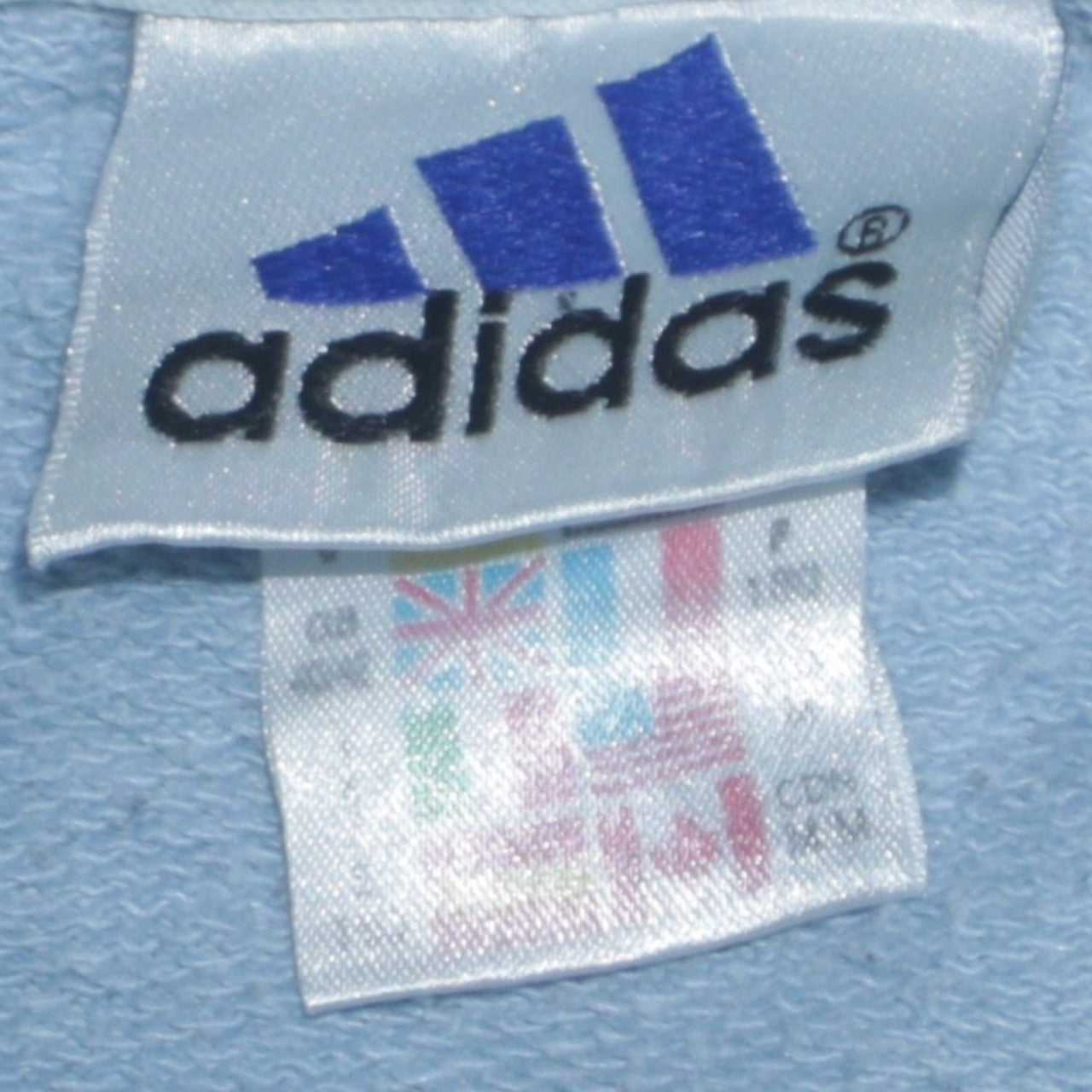 Adidas Men's Blue Embroidered Logo Crew Neck Sweatshirt M