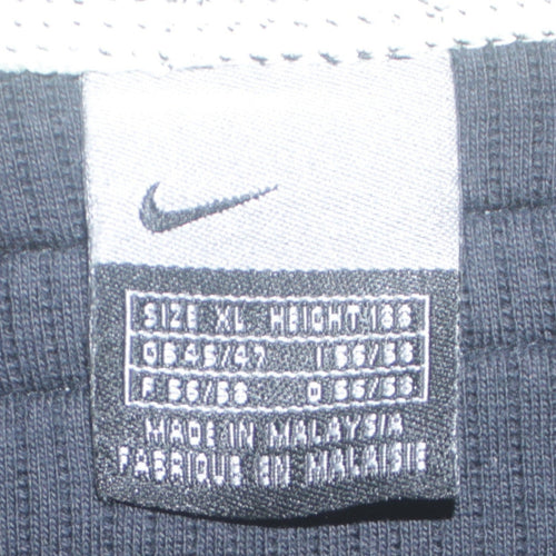Nike Men's Blue XL Crew Neck Cotton Pullover Jumper