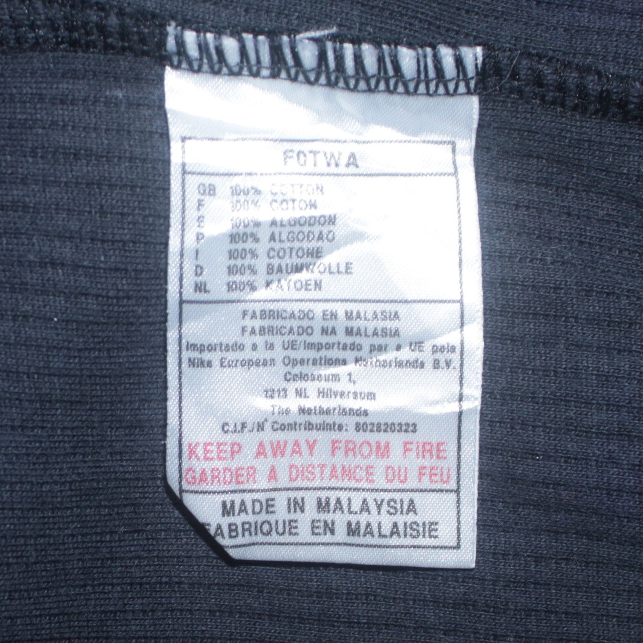 Nike Men's Blue XL Crew Neck Cotton Pullover Jumper