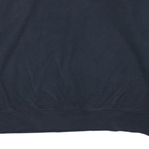 Nike Men's Blue XL Crew Neck Cotton Pullover Jumper