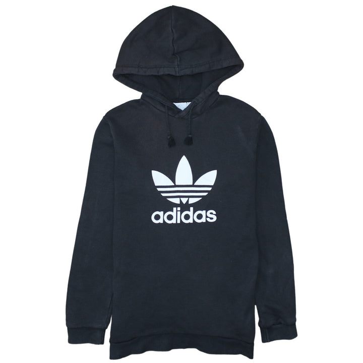 Adidas Mens Black Pullover Hoodie S Sports Logo Fleece Sweatshirt