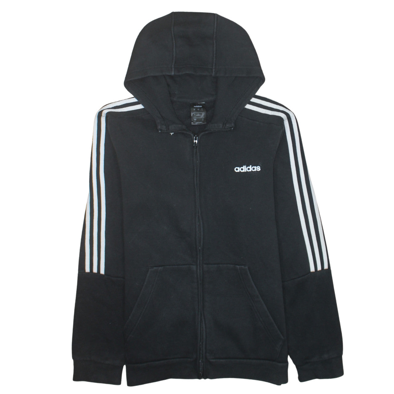 Adidas Men's Black Full Zip Hoodie Size L Sportswear