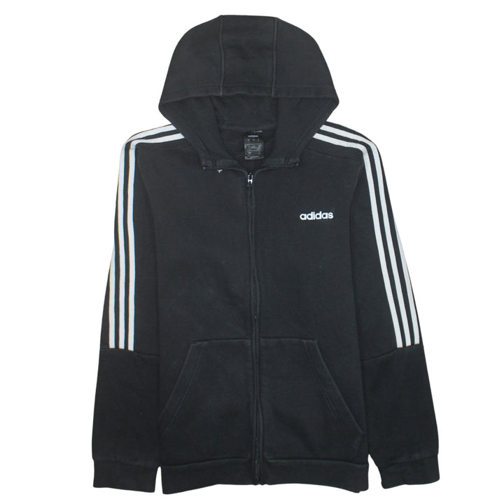 Adidas Men's Black Full Zip Hoodie Size L Sportswear