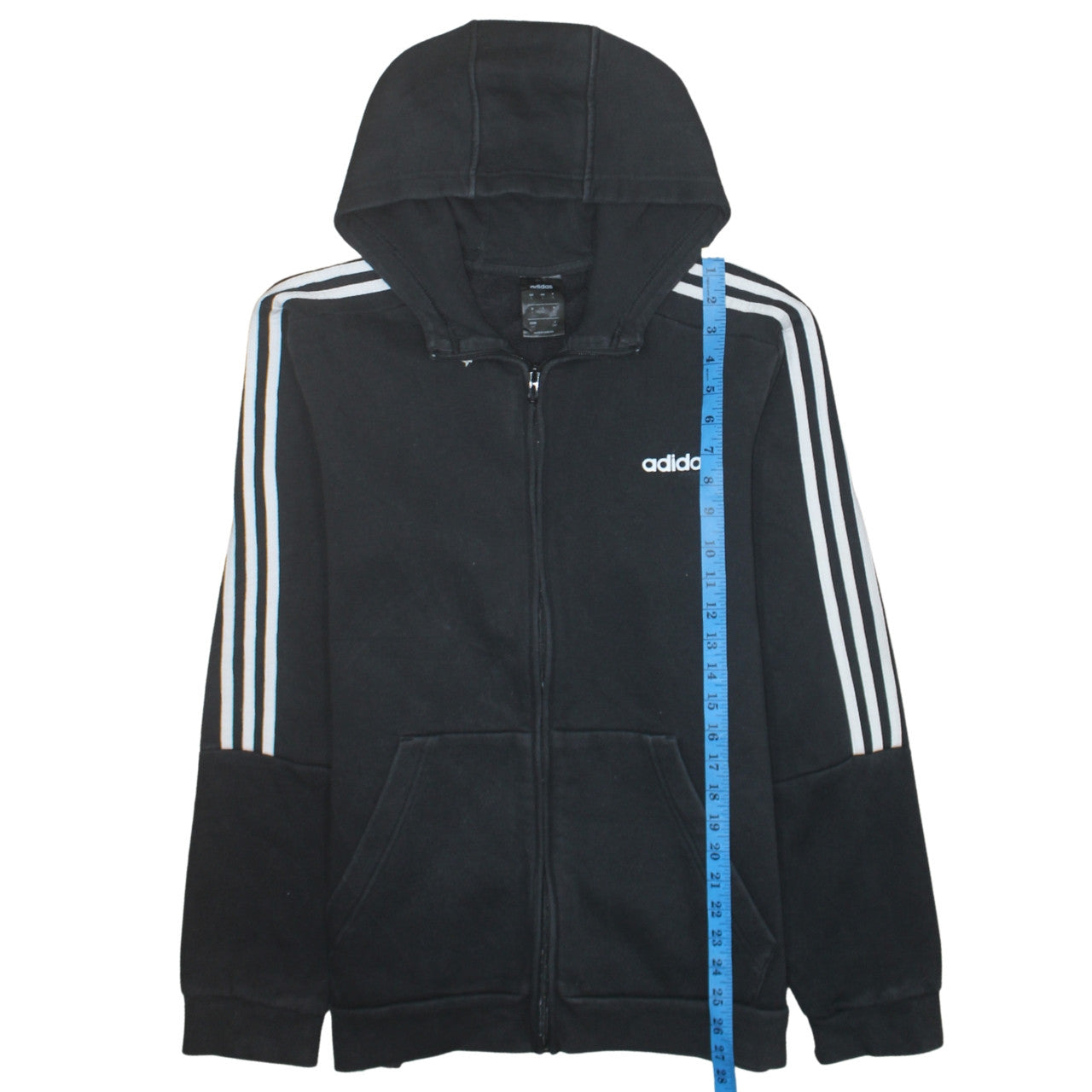 Adidas Men's Black Full Zip Hoodie Size L Sportswear
