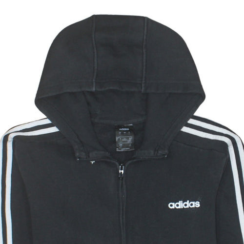 Adidas Men's Black Full Zip Hoodie Size L Sportswear