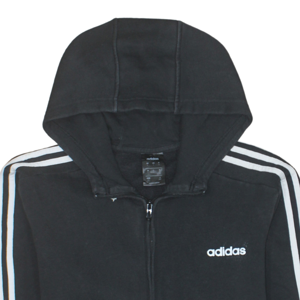 Adidas Men's Black Full Zip Hoodie Size L Sportswear