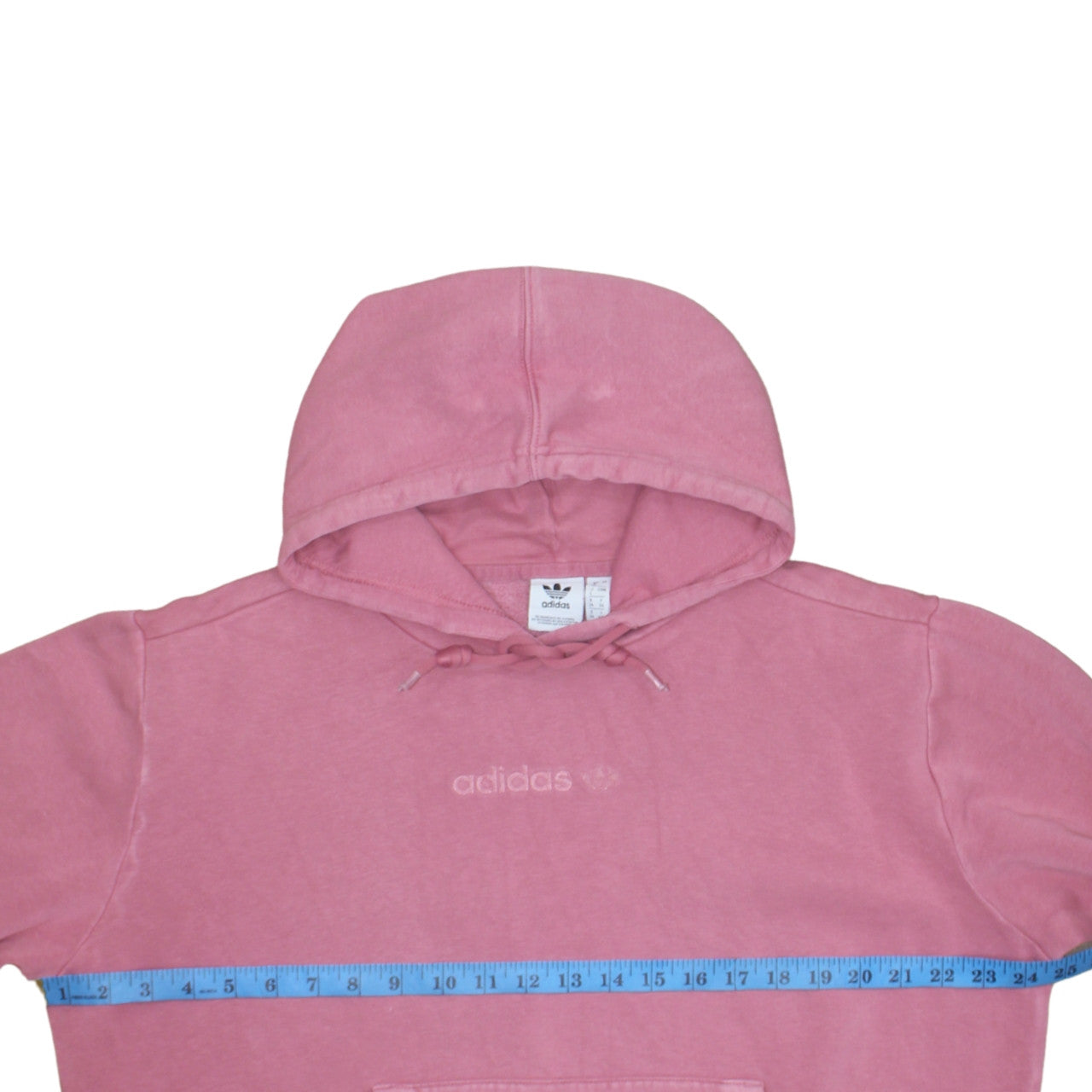 Adidas Womens Pink Pullover Hoodie Size 8 Cotton Blend Casual